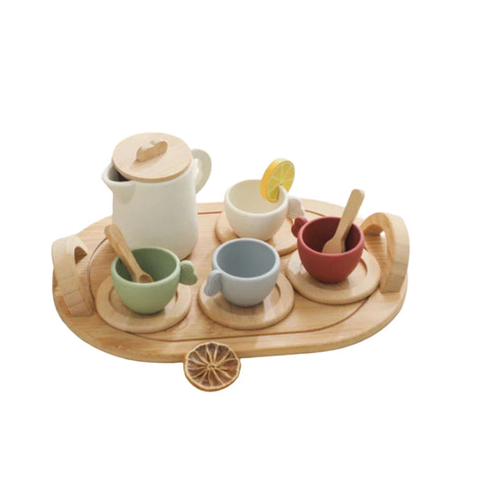 Speelgoedservies – Duurzaam Hout, 18 Delige Set – Perfect voor Creatieve Thee Feestjes 1