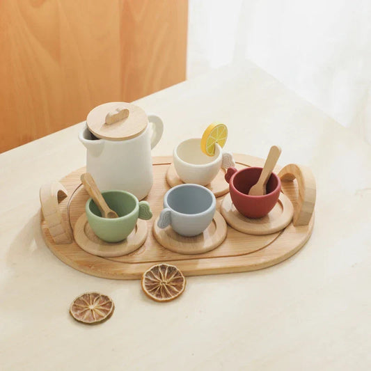 Speelgoedservies – Duurzaam Hout, 18 Delige Set – Perfect voor Creatieve Thee Feestjes 3