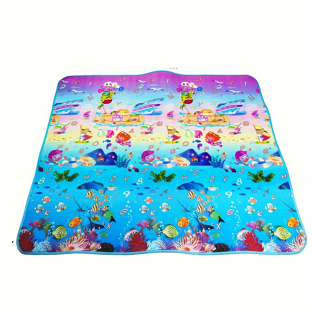 Speelmat Foam – Dubbelzijdig Waterdicht, Antislip Schuimvloer met Educatieve Activiteiten voor Baby's 12