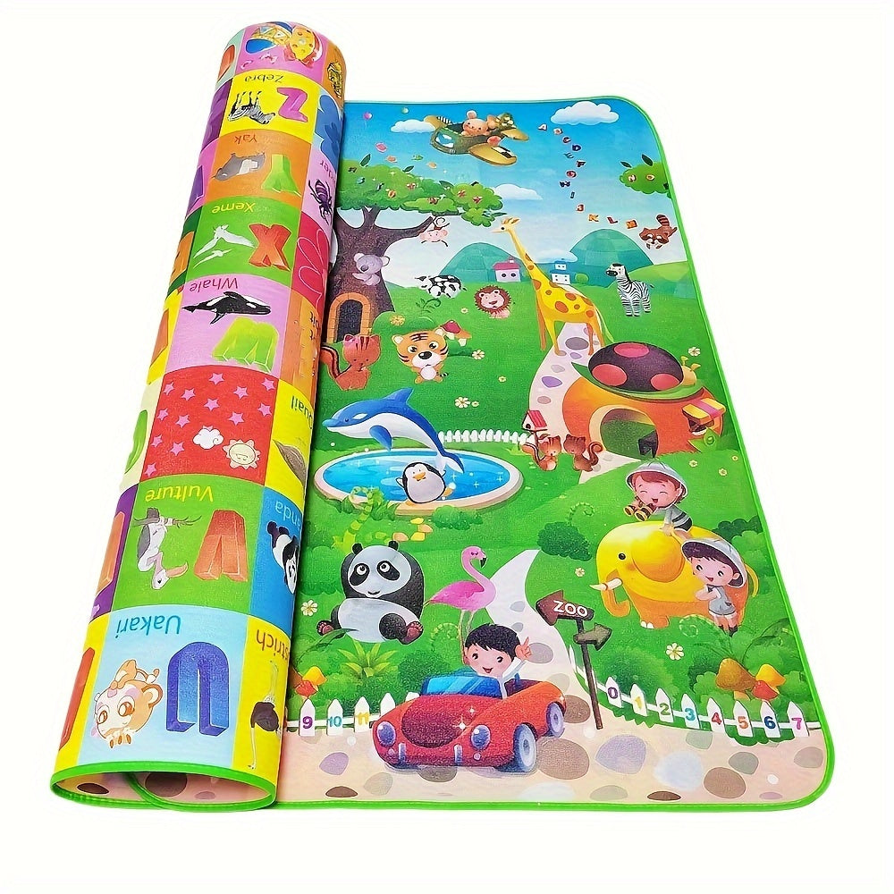 Speelmat Foam – Dubbelzijdig Waterdicht, Antislip Schuimvloer met Educatieve Activiteiten voor Baby's 2