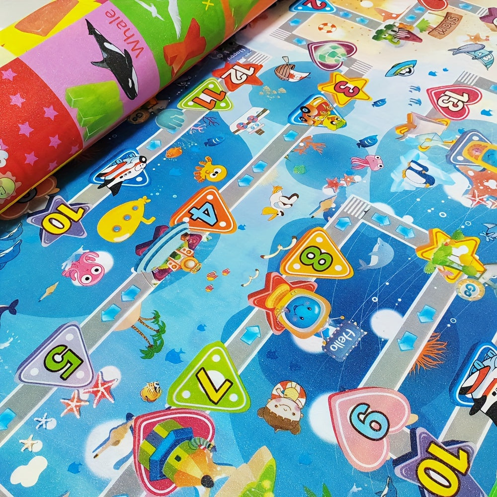 Speelmat Foam – Dubbelzijdig Waterdicht, Antislip Schuimvloer met Educatieve Activiteiten voor Baby's 6