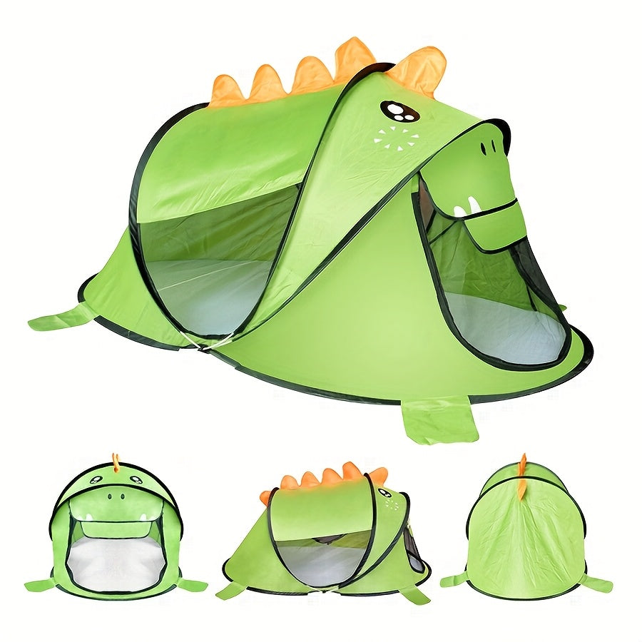 Speeltent Set – Ademend Gaas met UPF 50 Bescherming, Draagbare Dinosaurus, Haai & Beer Ontwerpen 2