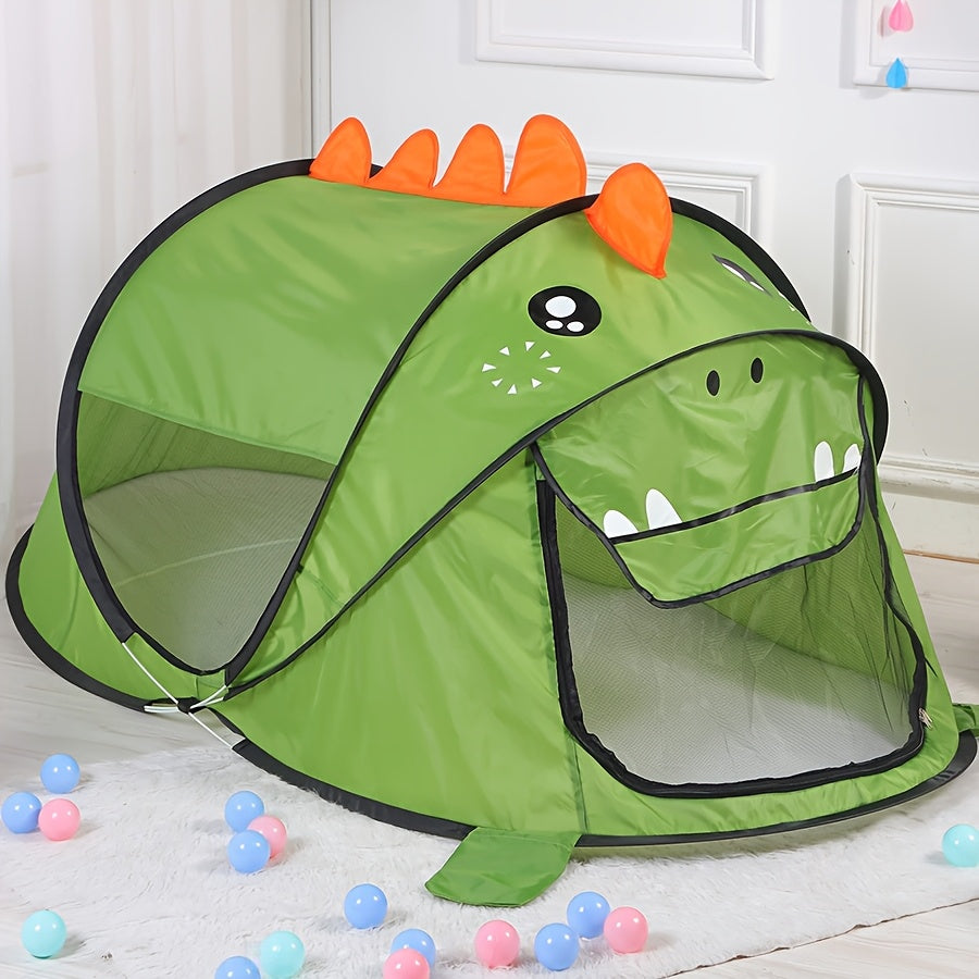 Speeltent Set – Ademend Gaas met UPF 50 Bescherming, Draagbare Dinosaurus, Haai & Beer Ontwerpen 3