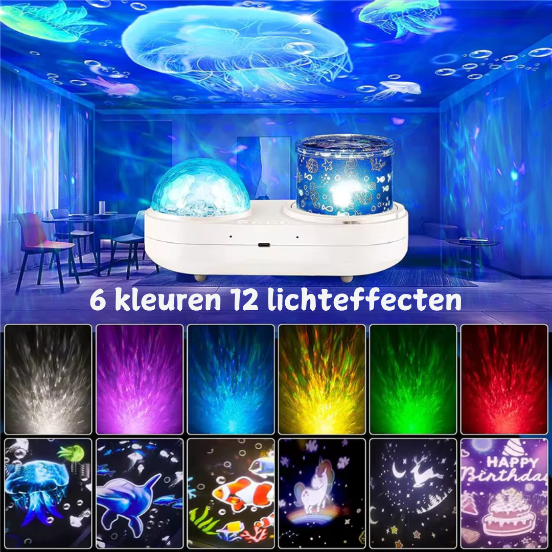 Sterrenhemel Nachtlamp – Multifunctionele LED Projector met Timer en Oceaanlicht – Ideaal voor Slaapkamer en Kinderkamer 2