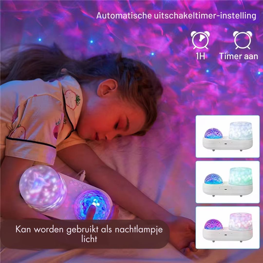 Sterrenhemel Nachtlamp – Multifunctionele LED Projector met Timer en Oceaanlicht – Ideaal voor Slaapkamer en Kinderkamer 4