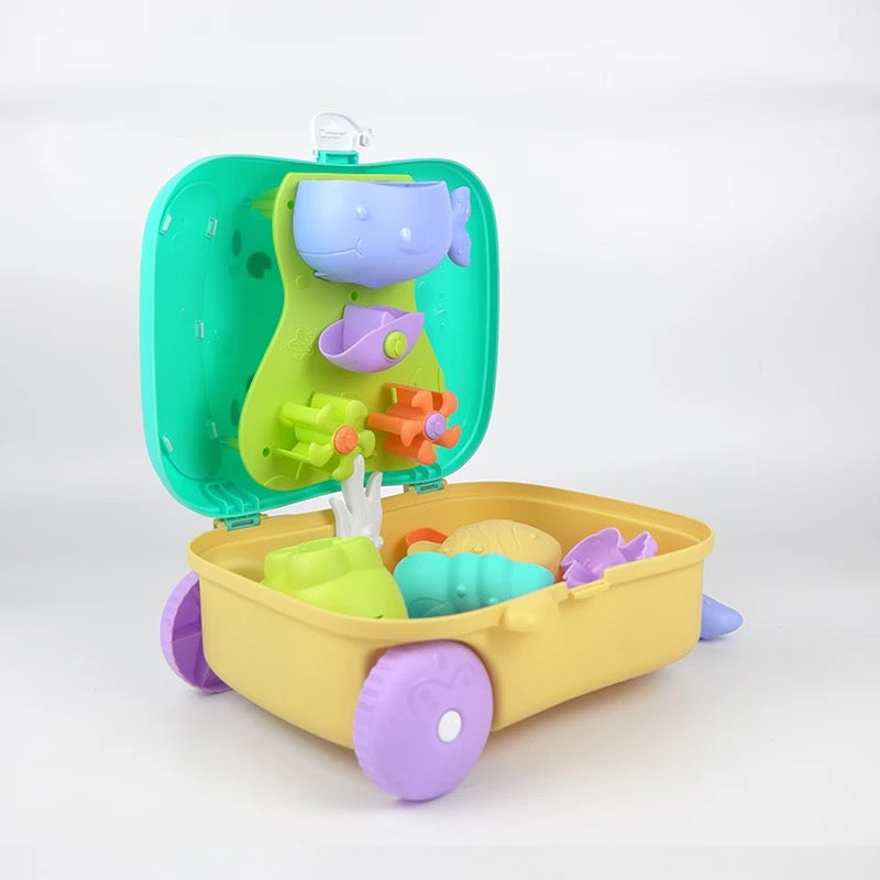 Strandtrolley – Complete Speelset met Wieltjes, Inclusief Scheppen en Zandvormpjes – Duurzaam en Kindveilig 3