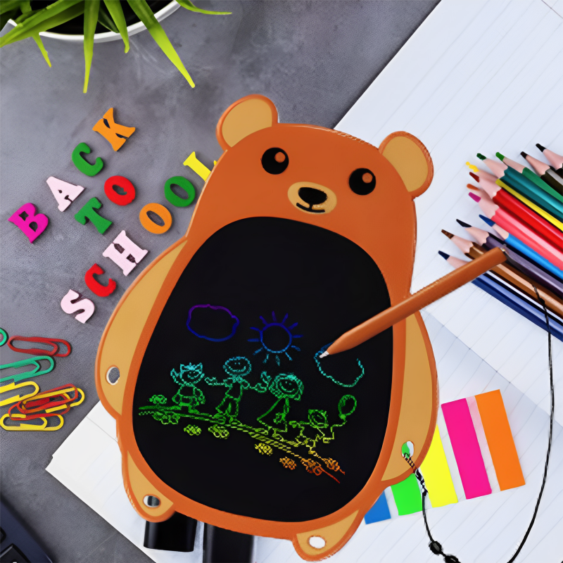 Tekenbord – Herbruikbaar LCD met Dierenvorm, Stimuleert Creativiteit en Zelfstandig Spelen 0