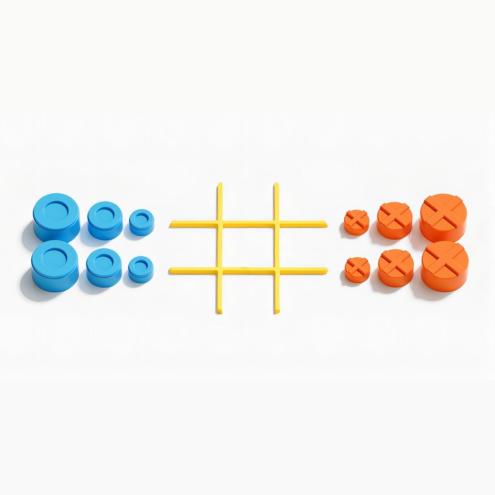 Tic Tac Toe Spelset – Duurzaam Design, Compact en Gezinsvriendelijk – Perfect voor Avonden Samen 4