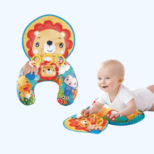 Trainingskussen en Kruipmat – Multifunctioneel Ontwikkelingsspeelgoed met Zintuiglijke Stimulatie – Veilig voor Baby's 0