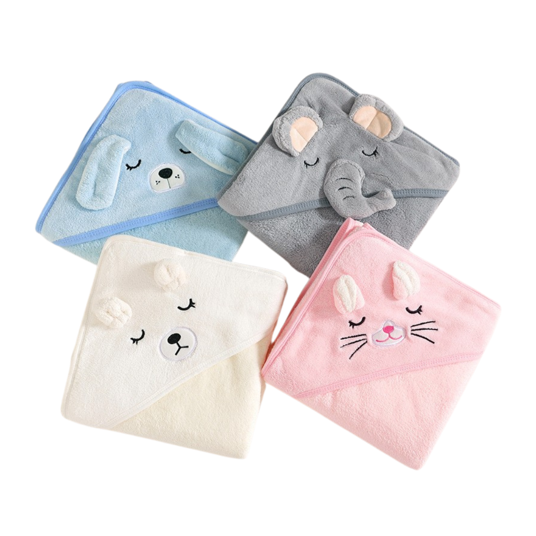 Babyhanddoek – Superzacht Katoen, Sneldrogend met Koala-Kap – Geschikt voor Pasgeborenen-2