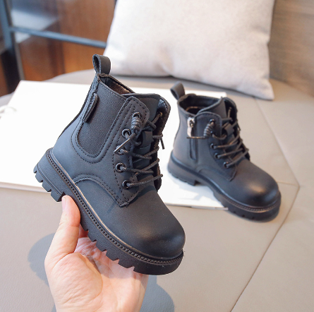 Veterboots voor Kinderen – Hoogwaardige Leer, Antislipzool, Ademend Ontwerp – Perfect voor Actieve Kinderen 3