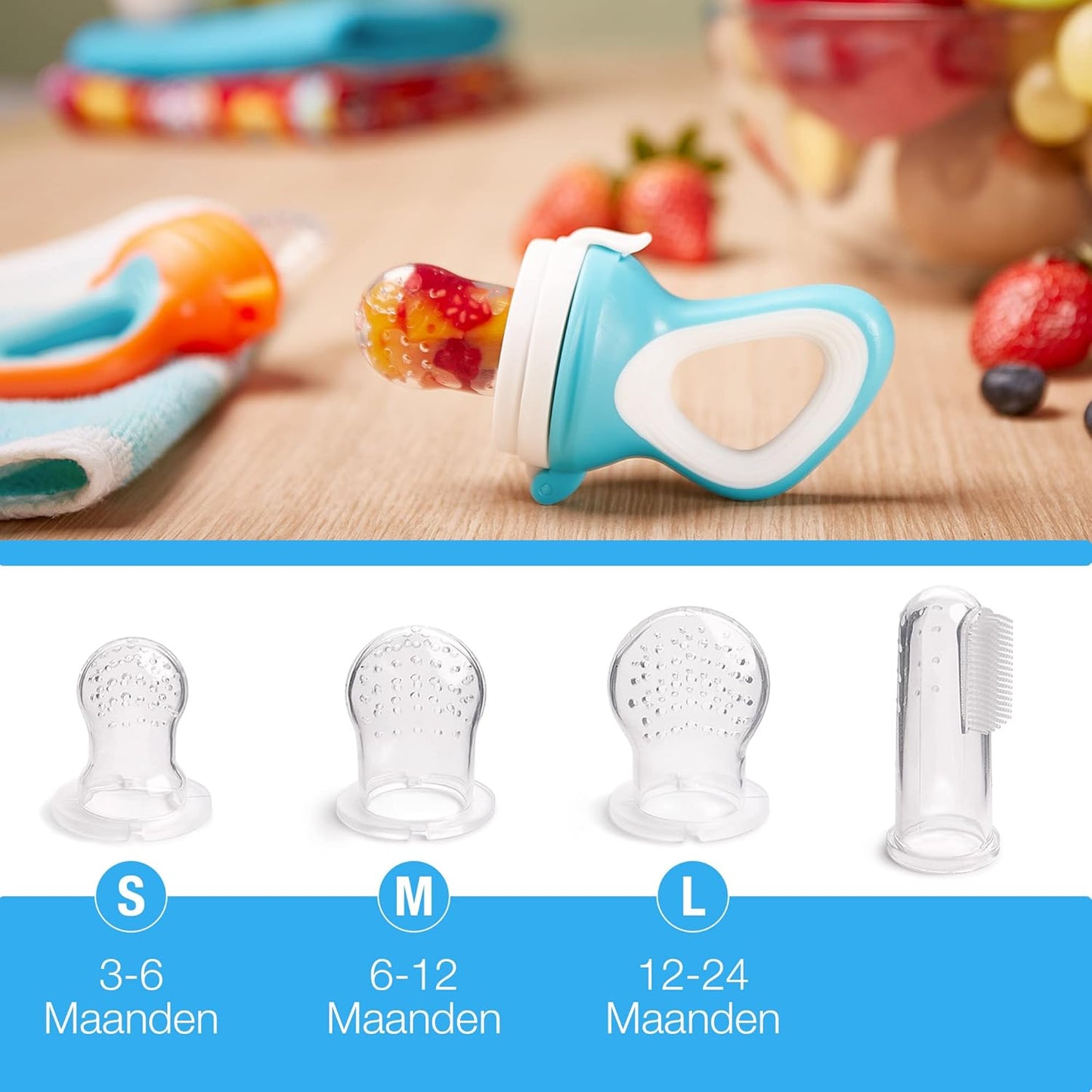 Voedingsspeen – Veilig Siliconen Ontwerp voor Baby's, Geschikt voor Eerste Hapjes en Doorkomende Tandjes 2