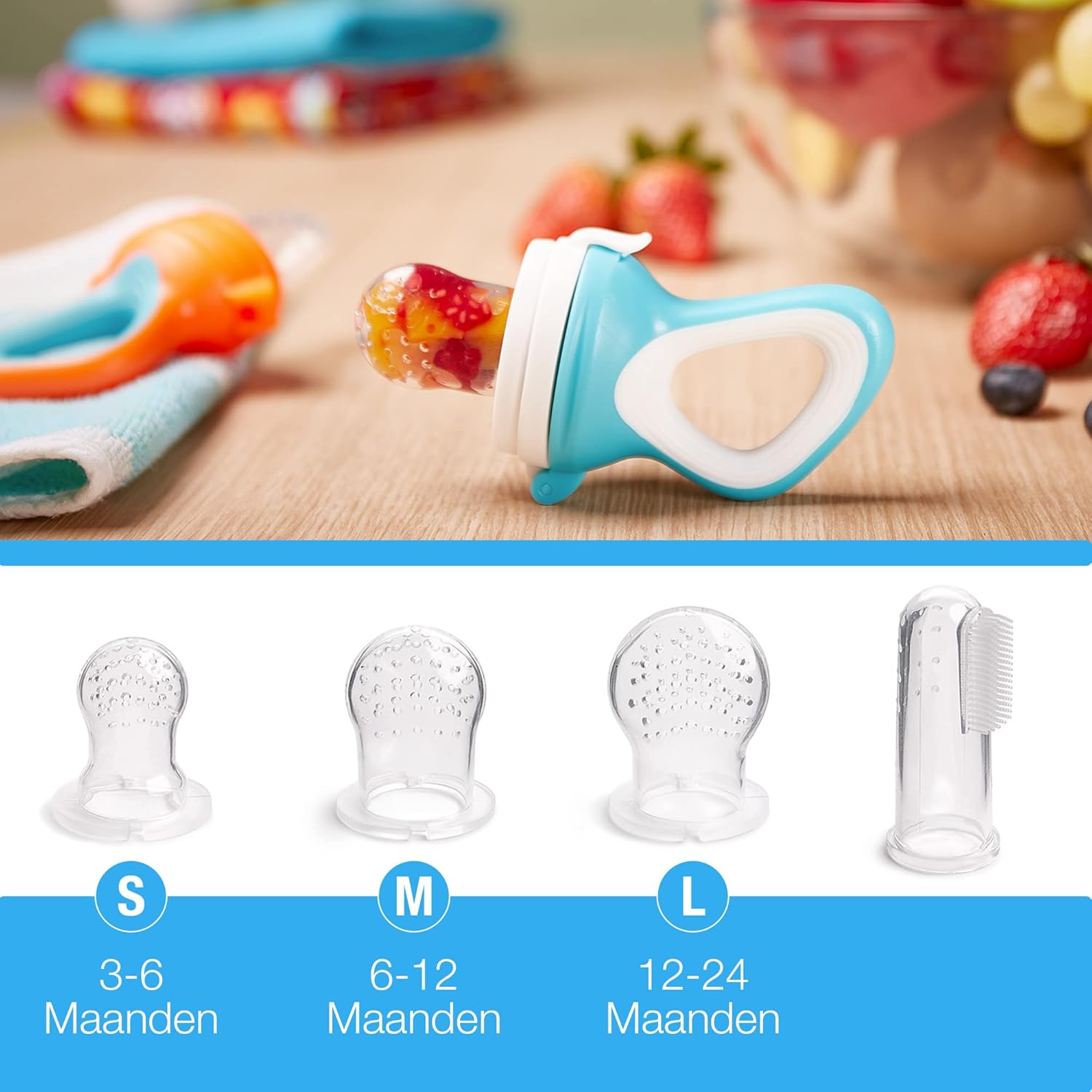 Voedingsspeen – Veilig Siliconen Ontwerp voor Baby's, Geschikt voor Eerste Hapjes en Doorkomende Tandjes 2