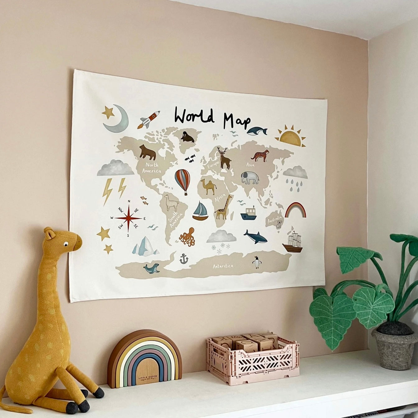 Peuters Fabric Posters – Zacht Biologisch Katoen, Educatieve Motieven voor Creatieve Ruimtes 4