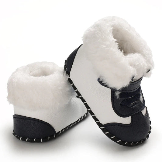 Winter Laarzen voor Baby's – Zacht Katoen, Antislipzool, Aanpasbare Sluiting – Comfortabel en Veilig 0