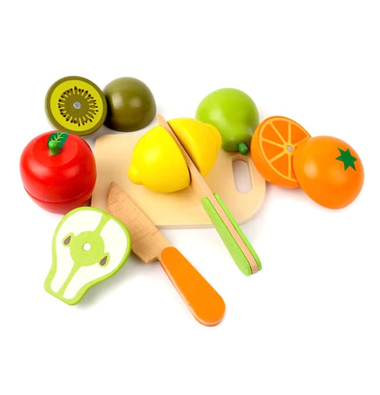 Houten Speelgoedset – 8 Stuks Fruit en Groenten – Bevorder Fijne Motoriek voor Speelkeuken 1