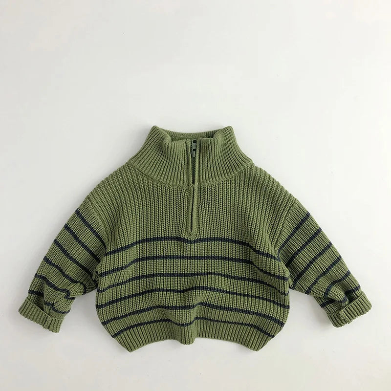 Zipper Trui – Comfortabele Pasvorm, Hoogwaardige Katoenmix – Ideaal voor Actieve Kinderen 0