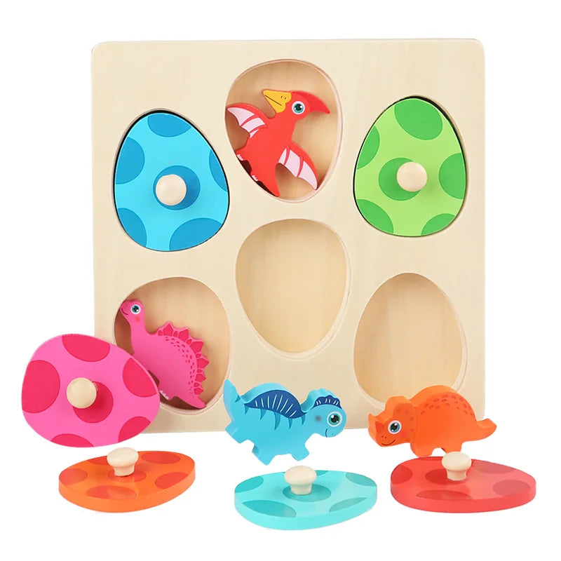 Houten Dino Puzzel – Educatief en Interactief, Duurzaam Hout – Ontwikkel Motoriek en Logisch Denken 1