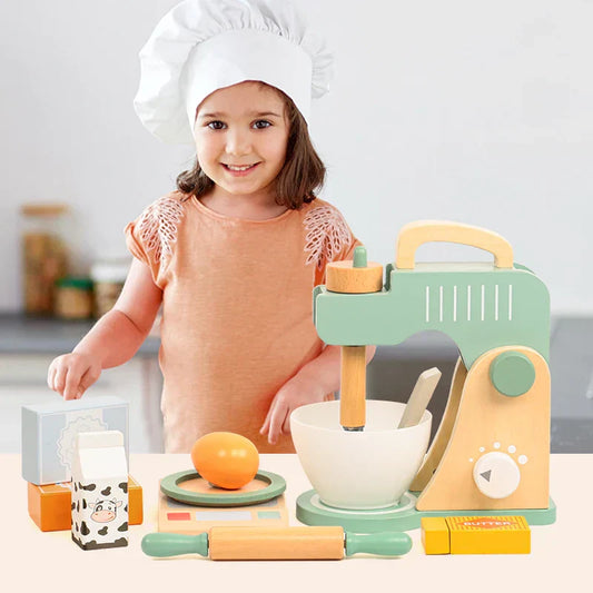Houten Keuken Speelgoed – Educatieve Speelset voor Kinderen, Stimuleert Creativiteit & Motoriek, 18 Onderdelen-2