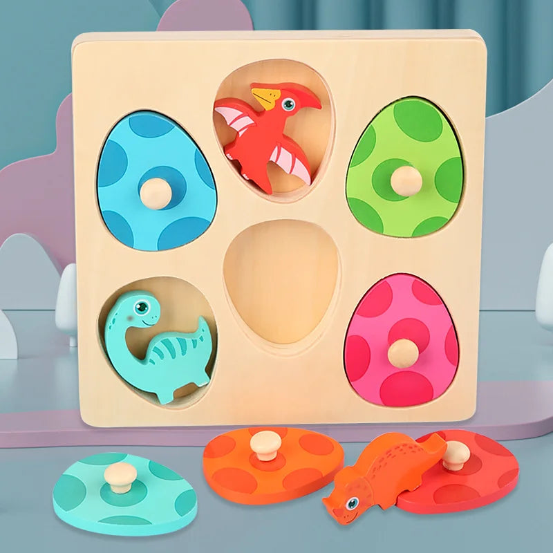 Houten Dino Puzzel – Educatief en Interactief, Duurzaam Hout – Ontwikkel Motoriek en Logisch Denken 2