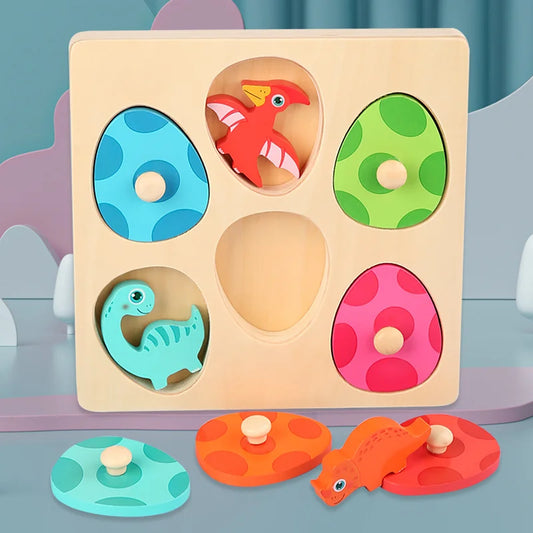 Houten Dino Puzzel – Educatief en Interactief, Duurzaam Hout – Ontwikkel Motoriek en Logisch Denken 2