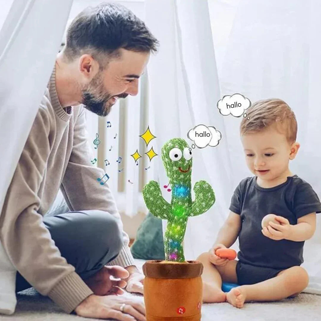 Interactieve Cactus – Dansend Speak & LED-Lichten, Zacht Pluche – Stimuleert Spraak en Taal 2
