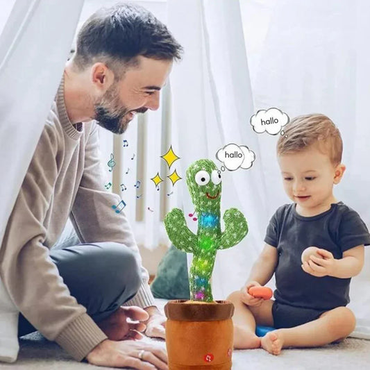 Interactieve Cactus – Dansend Speak & LED-Lichten, Zacht Pluche – Stimuleert Spraak en Taal 2