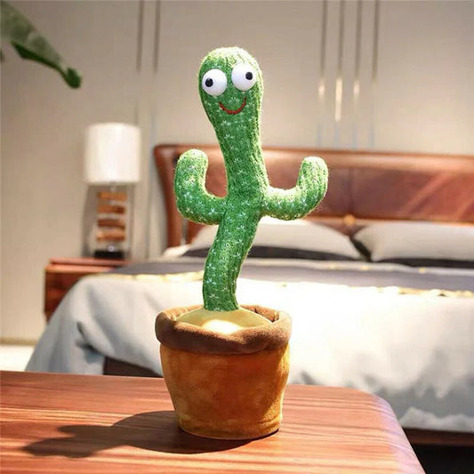 Interactieve Cactus – Dansend Speak & LED-Lichten, Zacht Pluche – Stimuleert Spraak en Taal 1