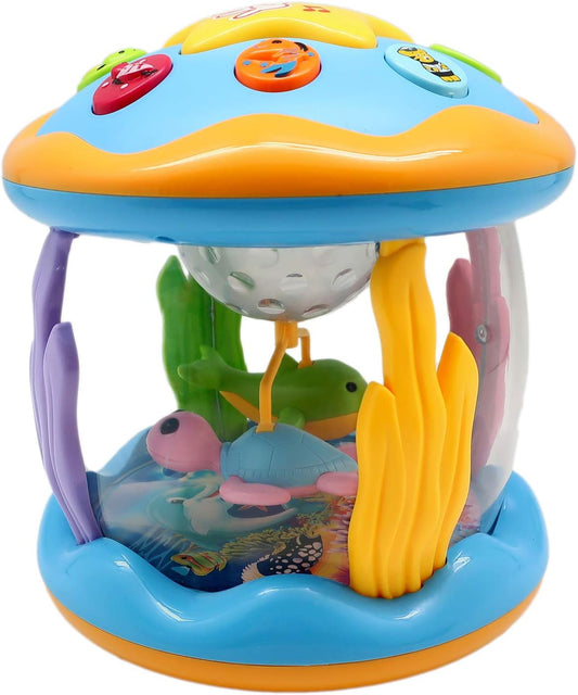 Muzikale Baby Carrousel – Zachte Melodieën en Kleurrijke Lichten – Geschikt voor 0-3 Jaar-1