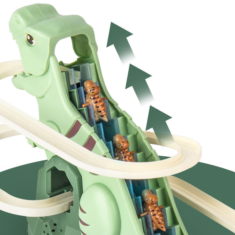 Interactieve Racebaan Speelgoed – Automatische Klimfunctie, LED Verlichting en Dinosaurus Thema 4